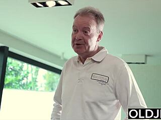 big dick dude contrasts with young tart's tight pussy fuck