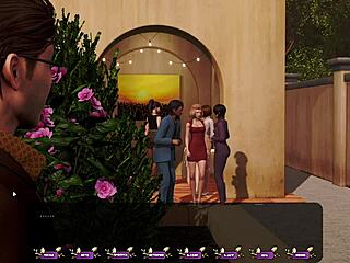 Blonde Slut Masturbates Wet Pussy Outdoors in Pale Carnations 41