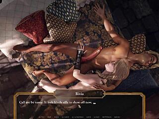 Holy crap, winning the best prize after a fight with perfect tits in a hentai game! Unbelievable!