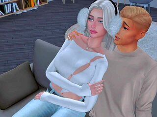 This futanari mistress dominates her cuckold husband with deep throat and anal