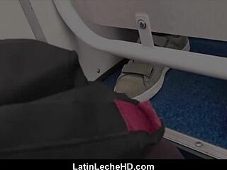 Straight European man experiences gay sex for the first time on a train