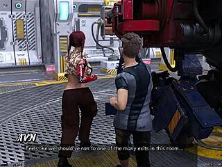 Stranded in space 19 with cute robot girl action