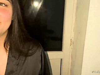Big natural tits homemade brunette gets cum on her face
