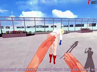 power girl free pov with super man in fantasy