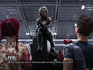 Stranded in space 19 with cute robot girl action