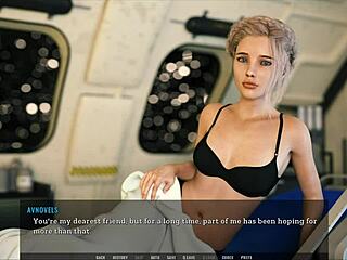 Curvy mature woman in 3D game with big tits.