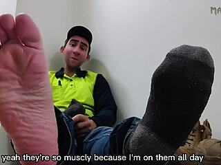 step gay dad escapes into foot fantasy dreams