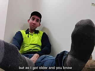 step gay dad escapes into foot fantasy dreams