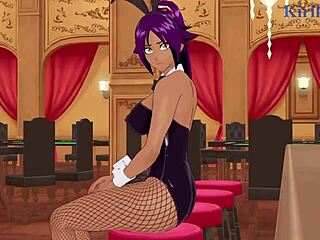 Rukia Kuchiki and Yoruichi Shihouin in bunny girl outfits get intense in Bleach hentai. Wild sex awaits in 3D cartoon action.