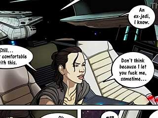 Rey, uh, totally gives in to her Wookie master in wild bondage, ya know?