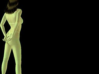 Beautiful girl poses in various positions in animated 3d cartoon hentai