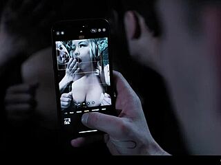 busty chick frozen in time, wanna see three dudes bang her in forest?