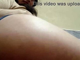 Slim Indian babe rips clothes in striptease to make you cum hard backstage!