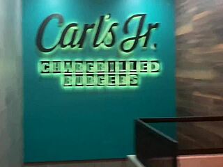 Yo, public fast food jerk-off session!