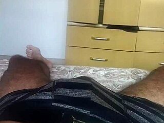 Huge skinny young jerking big cock with moaning instructions