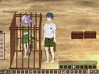 in mad island live play 2, build a cage to raise the girl's affection level and aim for wall butt survival.