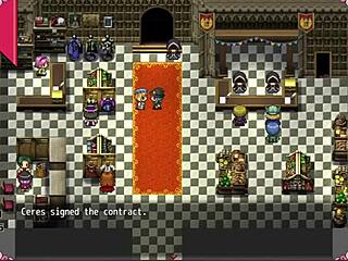 bruxinha’s first job as prostitute with titty play in hentai