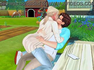 I begged stepbrother for huge dick in ass and rough facefuck in hentai sims