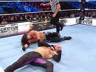 AJ Styles battles Finn Bálor at Survivor Series 2022.