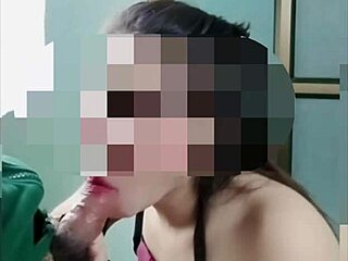 Thai schoolgirl New241New caught sucking and getting cum in mouth