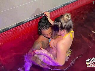 Cleo Cadillac has sex with a young man at a motel after a party
