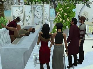 my wedding after party with the blissful simmers turned into wild sex!