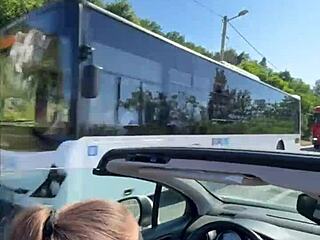 Teen Flashes Cock Outdoors Before Intense Fucking Orgasm