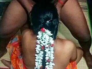 Indian Hot Beauty Aunty Bent Over for Steamy Sex