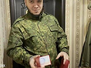 when a soldier dropped by his army mate’s wife for unexpected anal fun