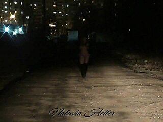 I love showing off naked during Autumn walks