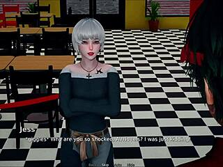 Bully turned lover in a visual novel game