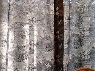 Watching Hot Neighbor Getting Naughty on the Balcony Scene