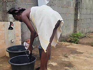 alice, young wife, blackmailed into outdoor bbc action, dang it!