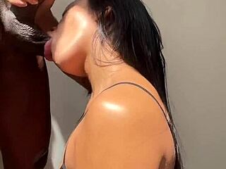 Latina Amateur Enjoys Neighbor’s Big Black Cock