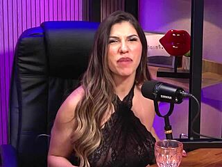 Busty hottie from California begs for anal with her shaved Latina body