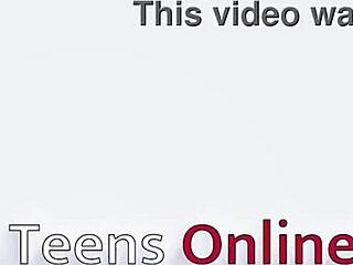 Busty Brit teen, show me that machine action!