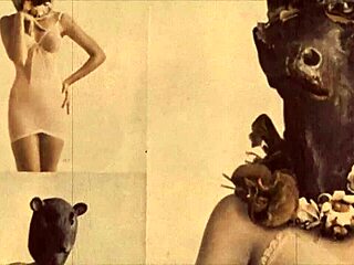 Ever seen a vintage pussy paired with a retro pooch outdoors?