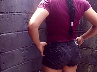 Quick Colombian Assfucking Behind Uncle's House in Homemade Clip