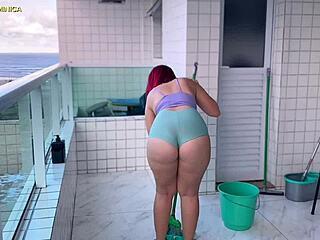 I hired this naughty employee who came in mini shorts to drive me wild