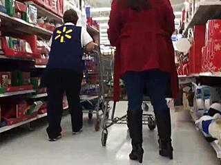 Candid Mom Caught Shopping on Hidden Camera