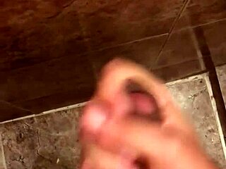 Much cum brazilian dick in solo masturbation