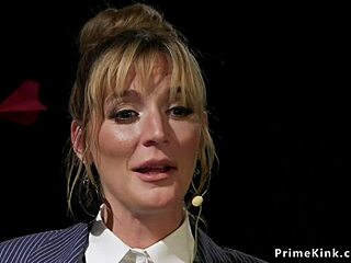 Blonde Domme Anal Pounds Black Male Slave Hard! 😈