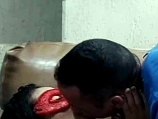 watching this cute latina kiss her buff friend is hot