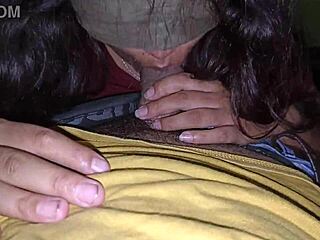 that indian girl is sucking her teacher's dick so hard in deep throat