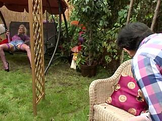 News Reporter Slut Dresses Up For Horny Couple’s Outdoor Hardcore Fuck