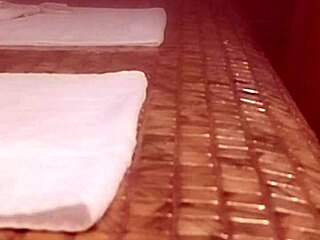 Hard fuck in the sauna with hot latina during quickie shower sex