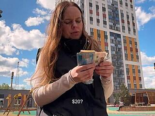 Wow, His City Walk Ended with a Deepthroat Creampie Surprise!