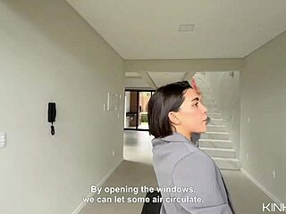 beautiful real estate agent demonstrates skills to seal the deal