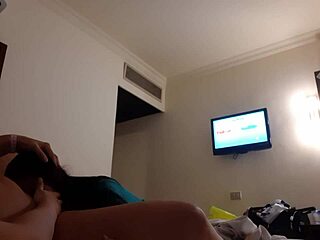 girlfriend fucked hard in mouth and pussy with cum in hotel lesbian scene