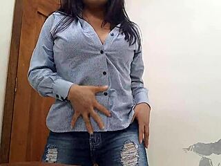 super excited secretary touches herself dirty!